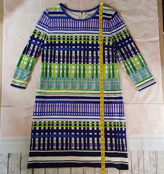 Eliza J Print Geometic A-Line Shift Dress Sz… - Picture 6 of 8